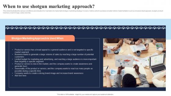 When To Use Shotgun Marketing Approach In Depth Overview Of Mass Background Pdf