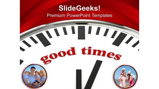 White Clock With Good Time Future PowerPoint Templates And PowerPoint Themes 0912