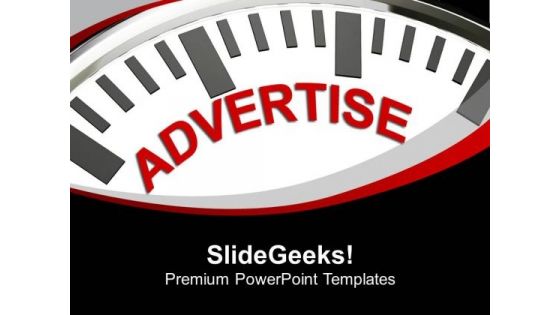 White Clock With Time For Advertise Business PowerPoint Templates Ppt Backgrounds For Slides 1212