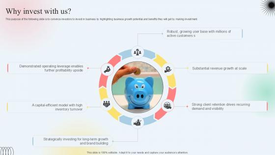 Why Invest With Us Clothing Subscription Platform Investor Funding Elevator Pitch Deck PPT PowerPoint