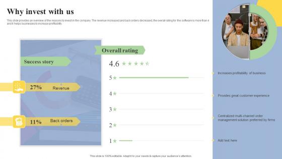 Why Invest With Us Cloud Based ERP Software Investor Financing Elevator Pitch Deck Slides Pdf