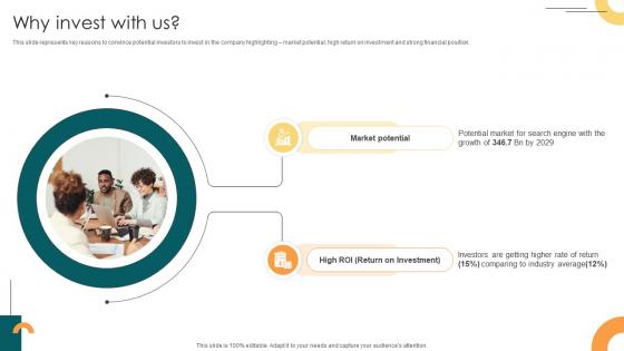 Why Invest With Us Internet Company Investor Funding Elevator Pitch Deck Why Invest With Us Internet Company Investor Funding Elevator Pitch Deck