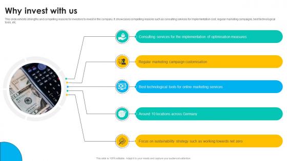 Why Invest With Us Online Marketing Solutions Pitch Deck