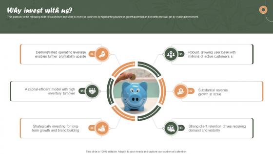 Why Invest With Us Online Personalized Apparel Provider Investor Funding Elevator Pitch Deck