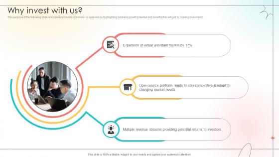 Why Invest With Us Open Source Solution Investor Funding Elevator Pitch Deck