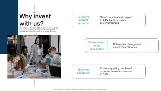 Why Invest With Us Product Research Fund Raising Pitch Deck Introduction Pdf