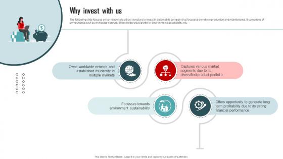 Why Invest With Us Vehicle Company Capital Funding Pitch Deck Why Invest With Us Vehicle Company Capital Funding Pitch Deck