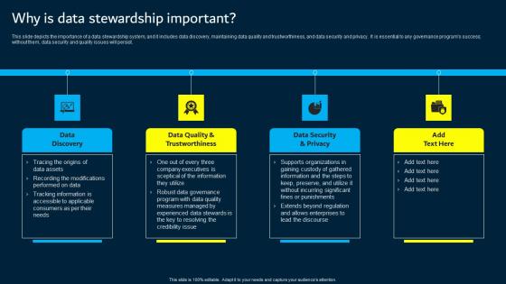 Why Is Data Stewardship Important Data Custodianship Formats Pdf