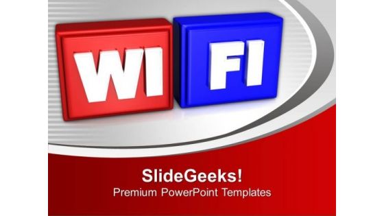 Wifi Symbol Internet PowerPoint Templates Ppt Backgrounds For Slides 0113