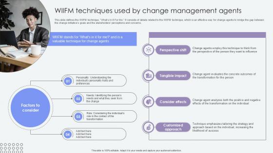 WIIFM Techniques Used By Agents Of Change Pioneers PPT Template CM SS V WIIFM Techniques Used By Agents Of Change Pioneers PPT Template CM SS V