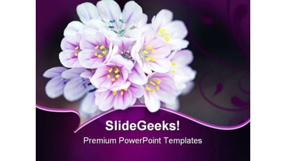 Wild Flower Beauty PowerPoint Templates And PowerPoint Backgrounds 0211