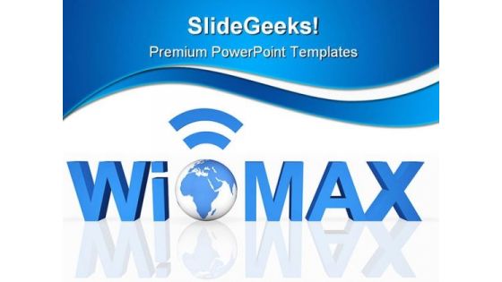 Wimax Technology Earth PowerPoint Backgrounds And Templates 1210