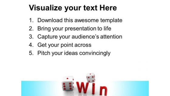 Win Cube Game Competition PowerPoint Templates And PowerPoint Themes 0712