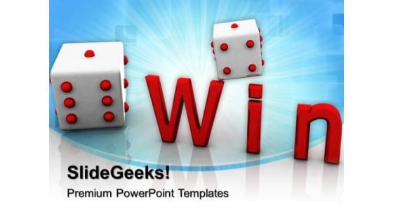 Win Cube Game Competition PowerPoint Templates And PowerPoint Themes 0712