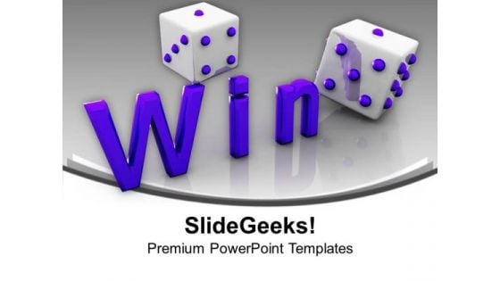 Win Cube Game PowerPoint Templates Ppt Backgrounds For Slides 1212