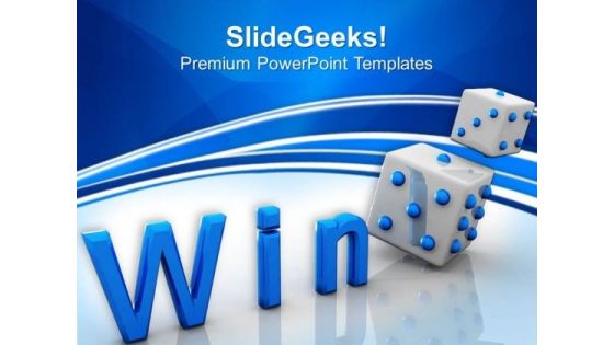 Win Cube Game Success PowerPoint Templates And PowerPoint Themes 0612