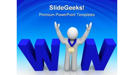 Win People Business PowerPoint Backgrounds And Templates 1210