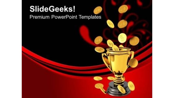 Win Trophies Earn Coins PowerPoint Templates And PowerPoint Themes 0912