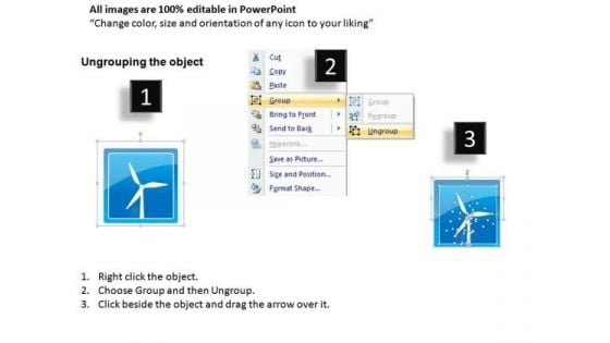 Wind Energy PowerPoint Icon Slide