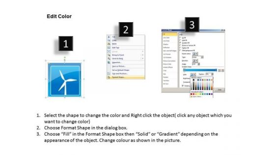 Wind Energy PowerPoint Icon Slide