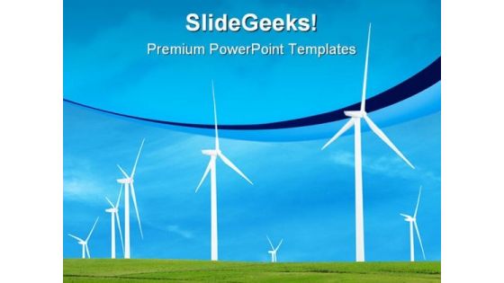 Wind Turbines Nature PowerPoint Templates And PowerPoint Backgrounds 0211