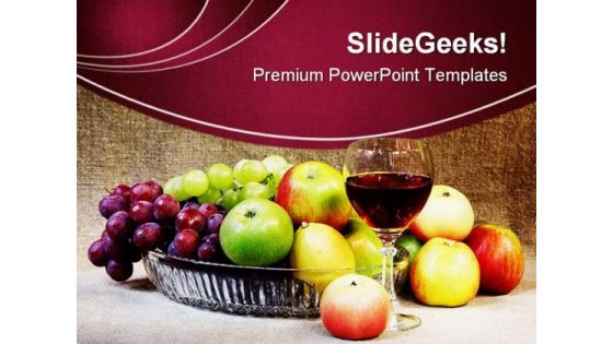 Wine Fruits Holidays PowerPoint Themes And PowerPoint Slides 0211