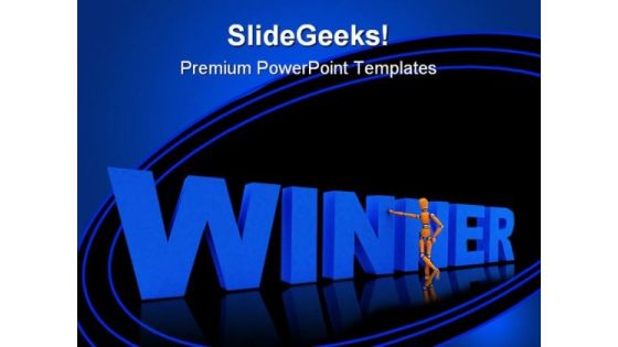 Winner Competition PowerPoint Template 0810