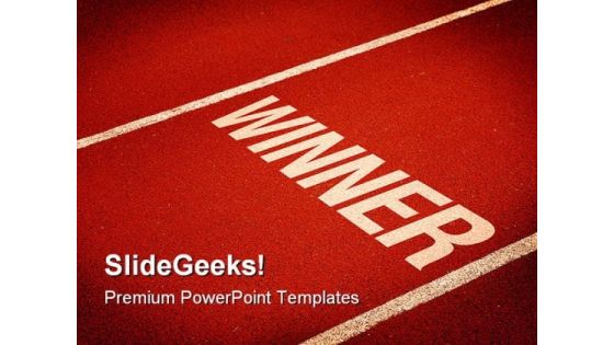 Winner Success PowerPoint Themes And PowerPoint Slides 0811