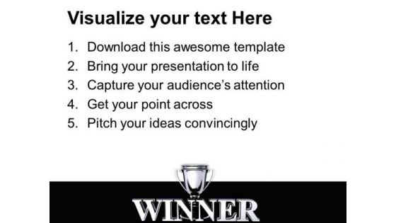 Winners Champion Trophy Success PowerPoint Templates And PowerPoint Themes 1112