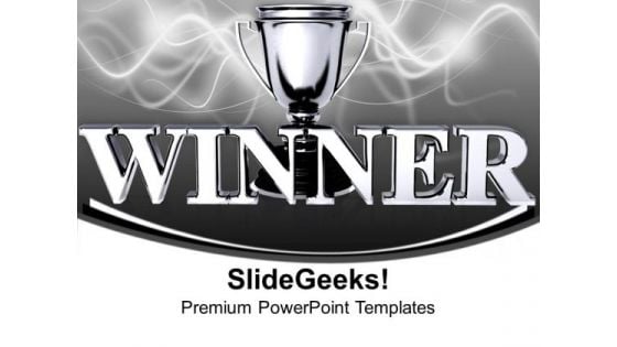 Winners Champion Trophy Success PowerPoint Templates And PowerPoint Themes 1112