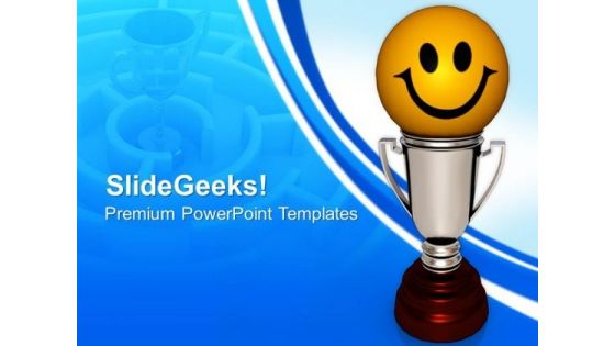 Winners Trophy Success PowerPoint Templates And PowerPoint Themes 0712