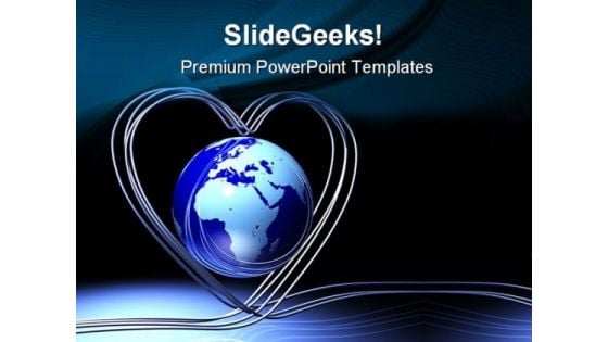 Wired Globe PowerPoint Templates And PowerPoint Backgrounds 0811