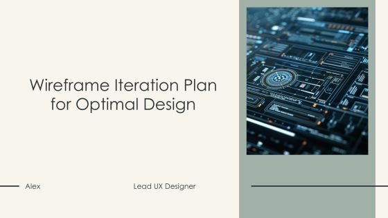 Wireframe Iteration Plan For Optimal Design PPT Presentation AT