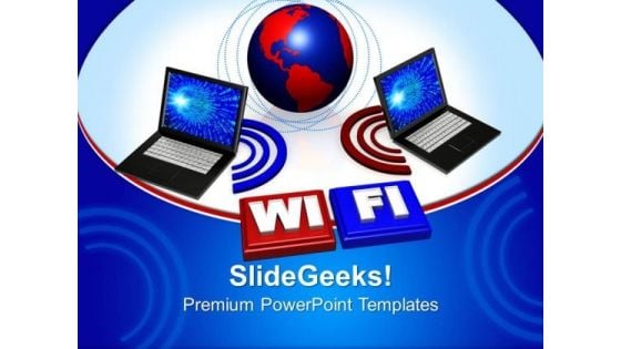 Wireless Laptop Computer PowerPoint Templates And PowerPoint Themes 0612