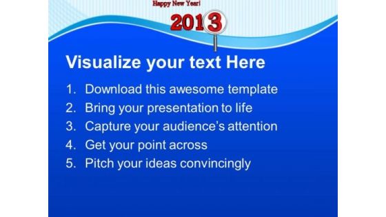 Wish Happy New Year PowerPoint Templates Ppt Backgrounds For Slides 0513
