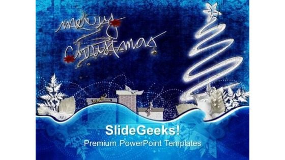 Wish Merry Christmas To All Your Friends PowerPoint Templates Ppt Backgrounds For Slides 0613