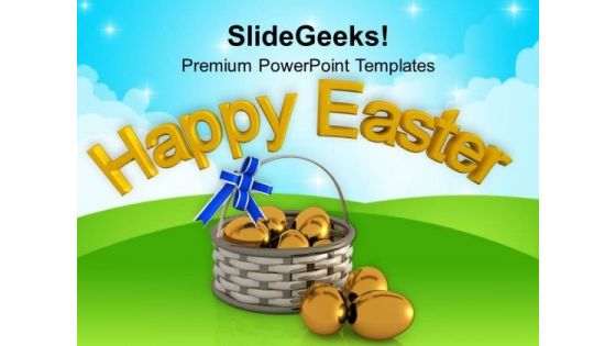 Wishes Of Happy Easter For Everyone PowerPoint Templates Ppt Backgrounds For Slides 0313