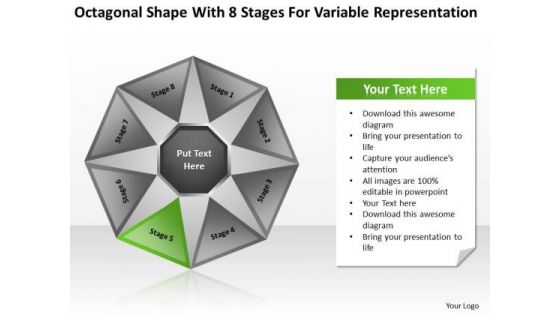 With 8 Stages For Variable Representation Ppt Business Plan Examples PowerPoint Templates