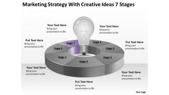 With Creative Ideas 7 Stages Ppt Writing Business Plan For Restaurant PowerPoint Slides