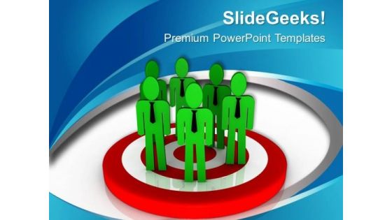 With Team Efforts Achieve Targets PowerPoint Templates Ppt Backgrounds For Slides 0713