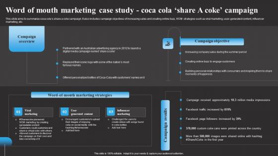 Word Of Mouth Marketing Case Study Coca Cola Tracking Word Mouth Marketing Guidelines PDF