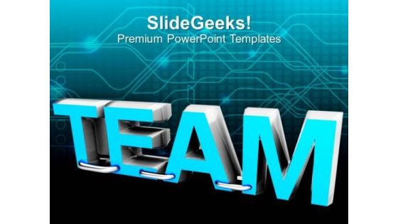 Word Team Teamwork Business Concept PowerPoint Templates Ppt Backgrounds For Slides 0213