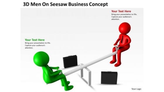 Work Flow Business Process Diagram Seesaw PowerPoint Presentaticoncept Slides