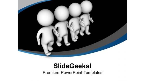 Work In A Team For Successful Business PowerPoint Templates Ppt Backgrounds For Slides 0613