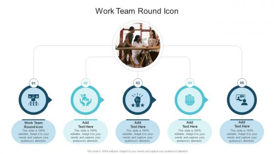 Work Team Round Icon In Powerpoint And Google Slides Cpb
