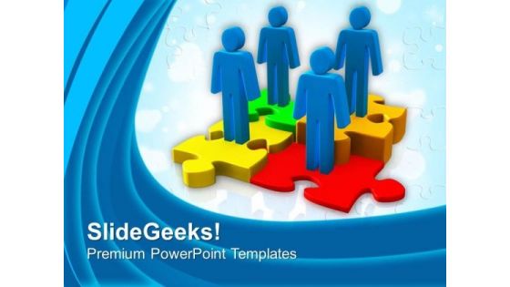 Work With Team For Better Result PowerPoint Templates Ppt Backgrounds For Slides 0513