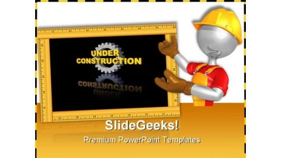 Worker01 Construction PowerPoint Themes And PowerPoint Slides 0711