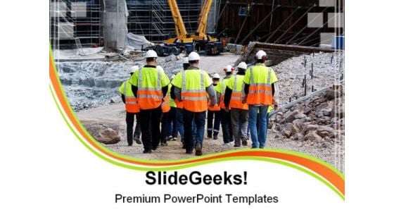 Workers Construction PowerPoint Themes And PowerPoint Slides 0411