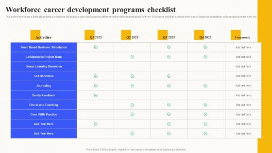 Workforce Career Development Planned Workforce Enhancement Rules Pdf