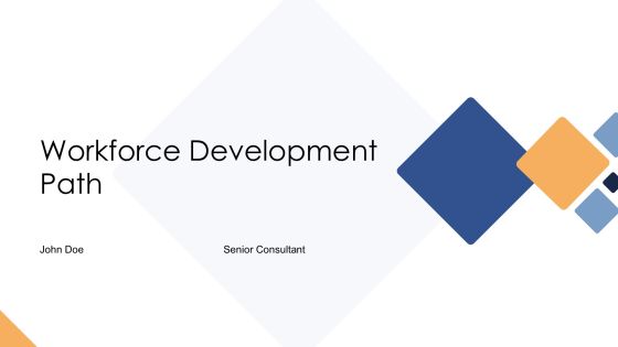 Workforce Development Path PPT Slides AT